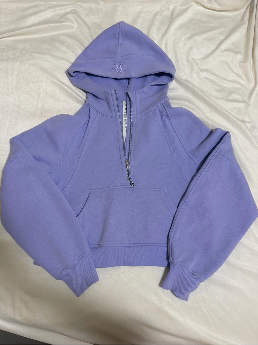 lululemon Lilac Half-Zip Scuba Hoodie